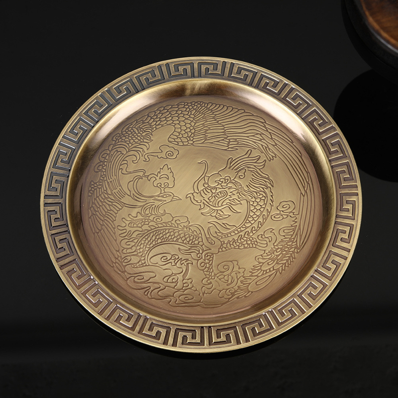 Set de bar în stil chinezesc Dragon și Phoenix, cu patru pahare și o carafă de vin – lux ușor retro pentru decorul casei