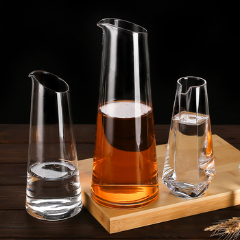 Decantor din cristal pentru vin, cu gură înclinată, recipient mic pentru uz casnic