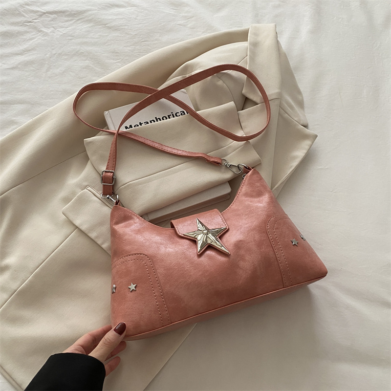 Ženska torbica s polumjesečnim oblikom, moderan nišni dizajn, proljeće 2025, svakodnevna crossbody torba