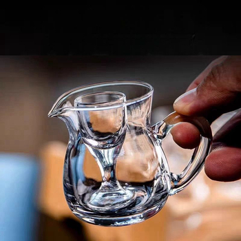 Jianlu 100 ml dozator de vin din sticlă transparent, set de turnare – sticlă întărită, stil japonez