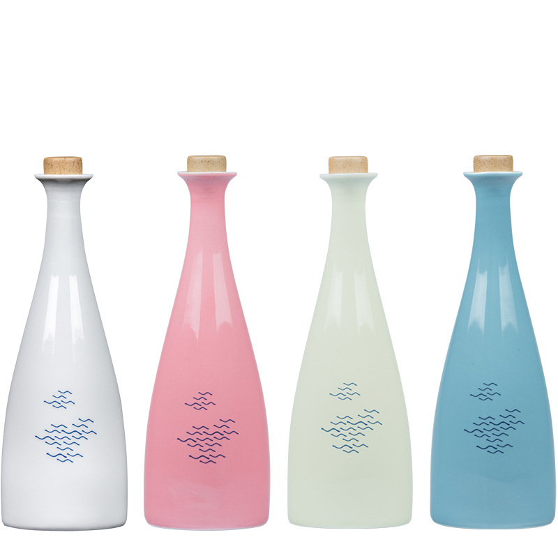 Sticlă ceramică pentru băuturi, 500 ml, design creativ, sticla goală