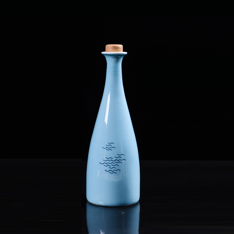 Sticlă ceramică pentru băuturi, 500 ml, design creativ, sticla goală