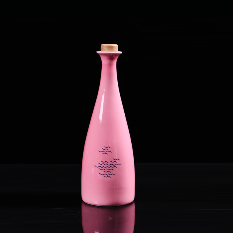 Sticlă ceramică pentru băuturi, 500 ml, design creativ, sticla goală