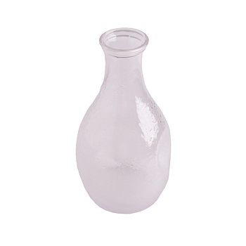 Set de sake în stil japonez, cu carafă din sticlă ciocănată și pahare