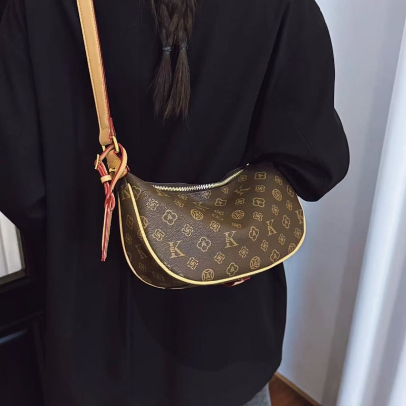 Polumjesečna retro torba za jesen-zimu, ženska crossbody torba visoke kvalitete