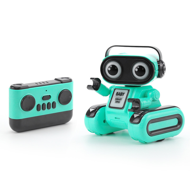 Robot s velikom glavom koji se rotira, zvuk i svjetlo, edukativna igračka za djecu s mogućnošću snimanja