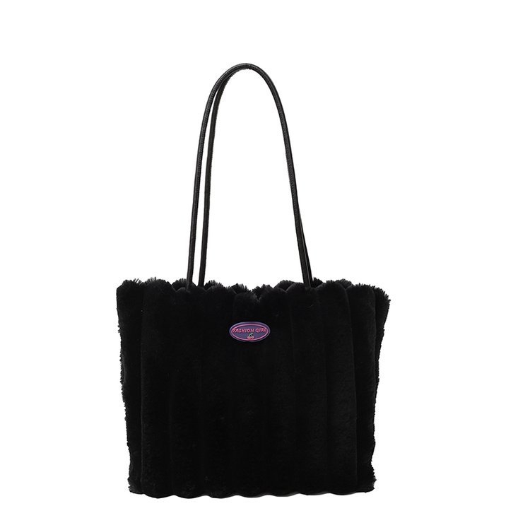 Pluš tote torba s velikim kapacitetom, ženska torba pod pazuhom, gradski casual stil 2024