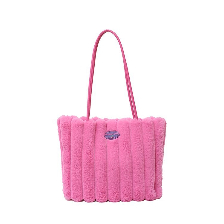 Pluš tote torba s velikim kapacitetom, ženska torba pod pazuhom, gradski casual stil 2024