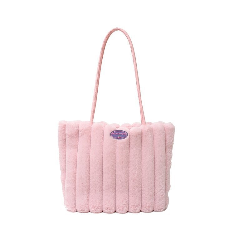 Pluš tote torba s velikim kapacitetom, ženska torba pod pazuhom, gradski casual stil 2024