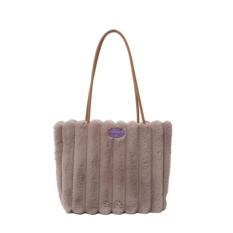 Pluš tote torba s velikim kapacitetom, ženska torba pod pazuhom, gradski casual stil 2024