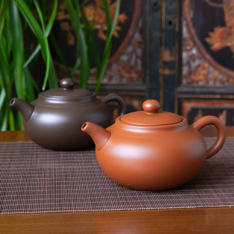 Dahongpao Ceainic din lut purpuriu, lucrat manual, în stil autentic antic, capacitate mare, ceainic Xishi, pentru prepararea acasă a ceaiului, set Kung Fu ceai