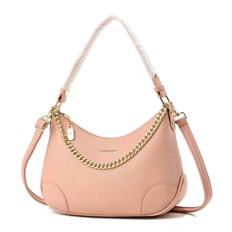 Ženska ljetna torbica preko ramena, mala crescent forma, casual crossbody, džepovi za telefon i identifikacijsku karticu, zatvarač