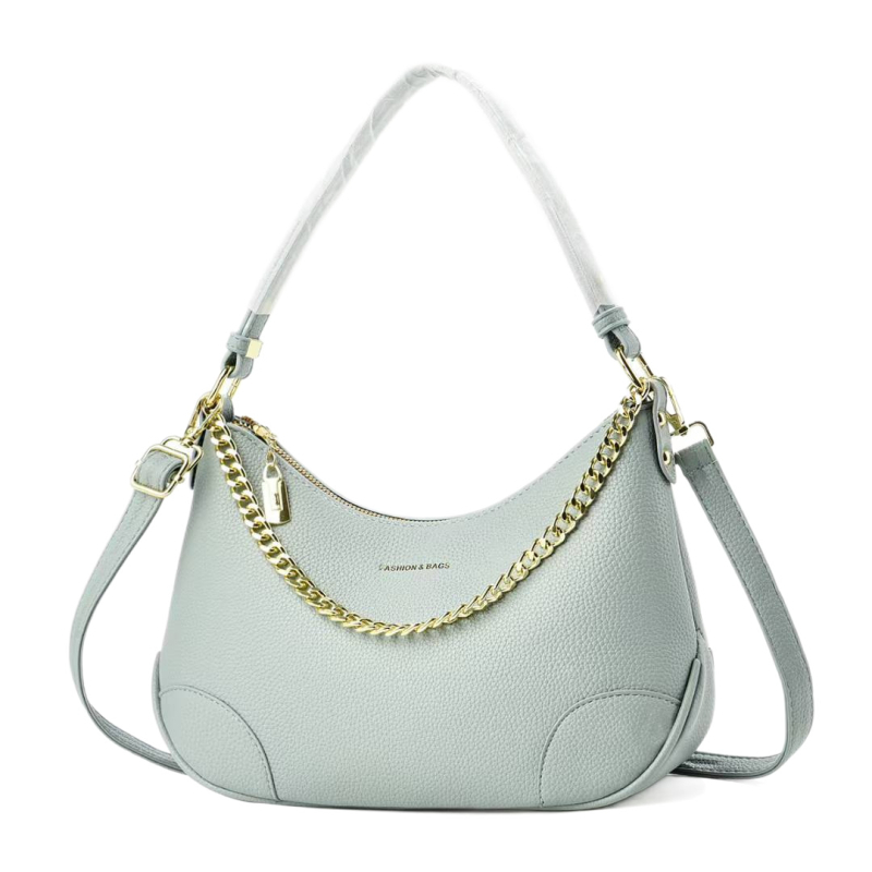 Ženska ljetna torbica preko ramena, mala crescent forma, casual crossbody, džepovi za telefon i identifikacijsku karticu, zatvarač