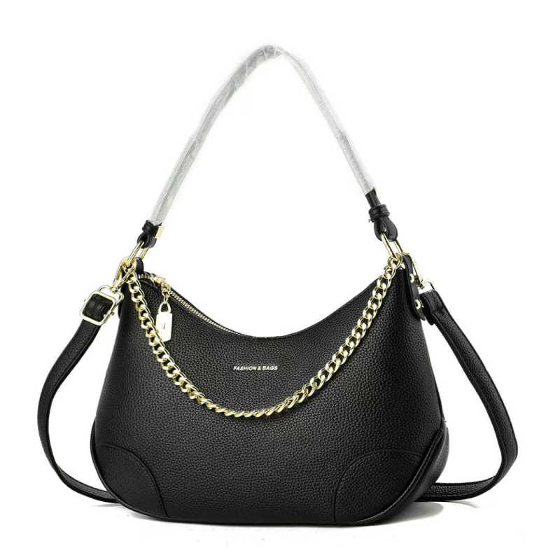 Ženska ljetna torbica preko ramena, mala crescent forma, casual crossbody, džepovi za telefon i identifikacijsku karticu, zatvarač