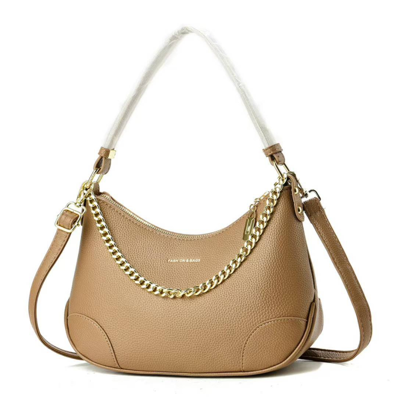 Ženska ljetna torbica preko ramena, mala crescent forma, casual crossbody, džepovi za telefon i identifikacijsku karticu, zatvarač