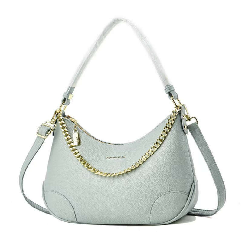 Ženska ljetna torbica preko ramena, mala crescent forma, casual crossbody, džepovi za telefon i identifikacijsku karticu, zatvarač