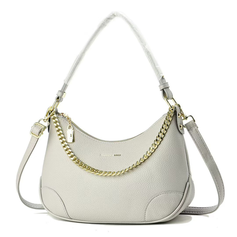 Ženska ljetna torbica preko ramena, mala crescent forma, casual crossbody, džepovi za telefon i identifikacijsku karticu, zatvarač