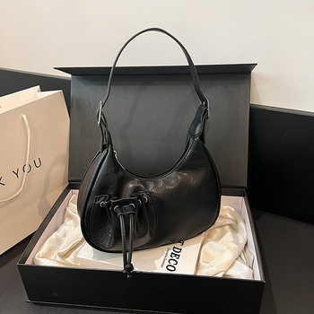 Francuska nišna moda za žene — Crescent torba za pazuh, elegantna crossbody torba od PU, gradski stil