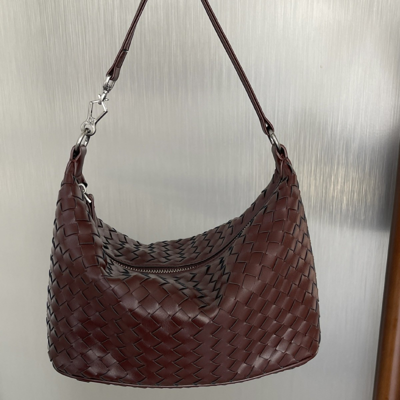Ženska torba u novom stilu, ručno pletena, polumjesnat oblik, preko ramena ili crossbody, visoke kvalitete, svestrana modna torba