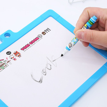 Tablă magnetică dublu față pentru scris, de atârnat pe perete, mini tablă neagră cu desene animate pentru copii
