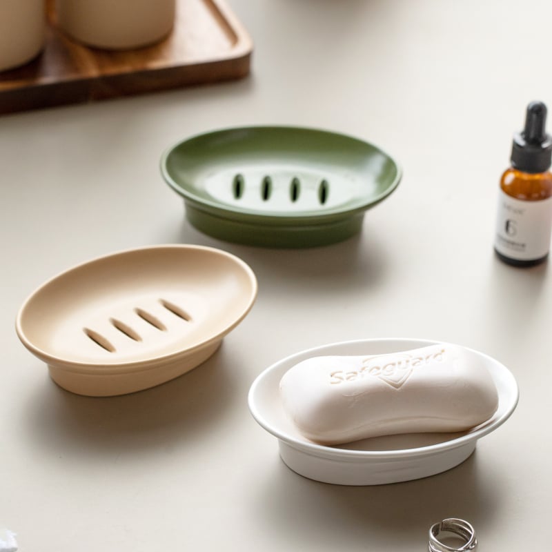 Suport ceramic pentru săpun, cu drenaj, dublu nivel, pentru uz casnic, baie — raft de depozitare