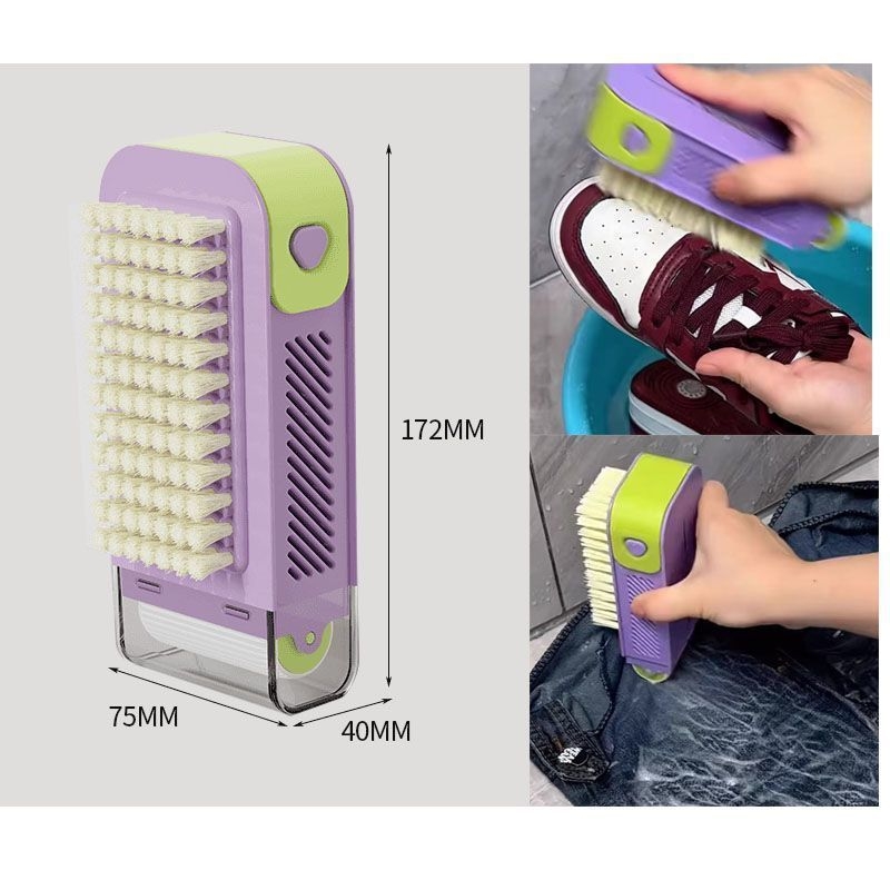 Dispenser multifuncțional de săpun spumant, cu perie și rolă, recipient antiderapant pentru spălarea de uz casnic