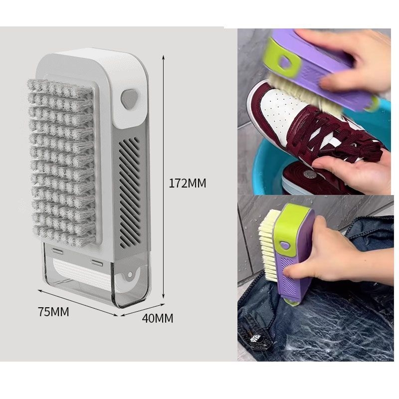 Dispenser multifuncțional de săpun spumant, cu perie și rolă, recipient antiderapant pentru spălarea de uz casnic