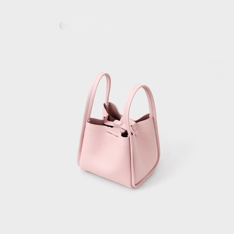Ženska torbica od prave kože, bucket stil, ljeto 2025, mekana dvostruka goveđa koža, srednje veličine, preko ramena i crossbody torbica