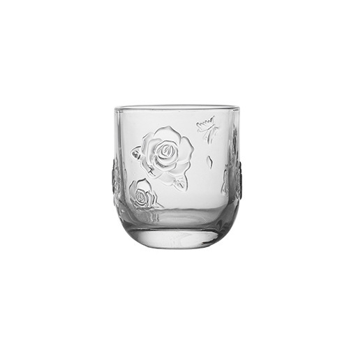 Ceainic de apă din sticlă în stil American Retro, ceainic în formă de floare cu relief, ceainic pentru noptieră cu relief, set de pahare din sticlă groasă, pahare de vin galben