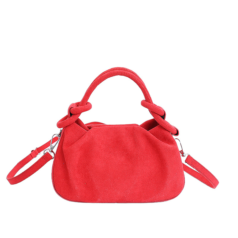 Ženska crossbody torbica od velura, retro, mala kvadratna torbica, proljeće 2026