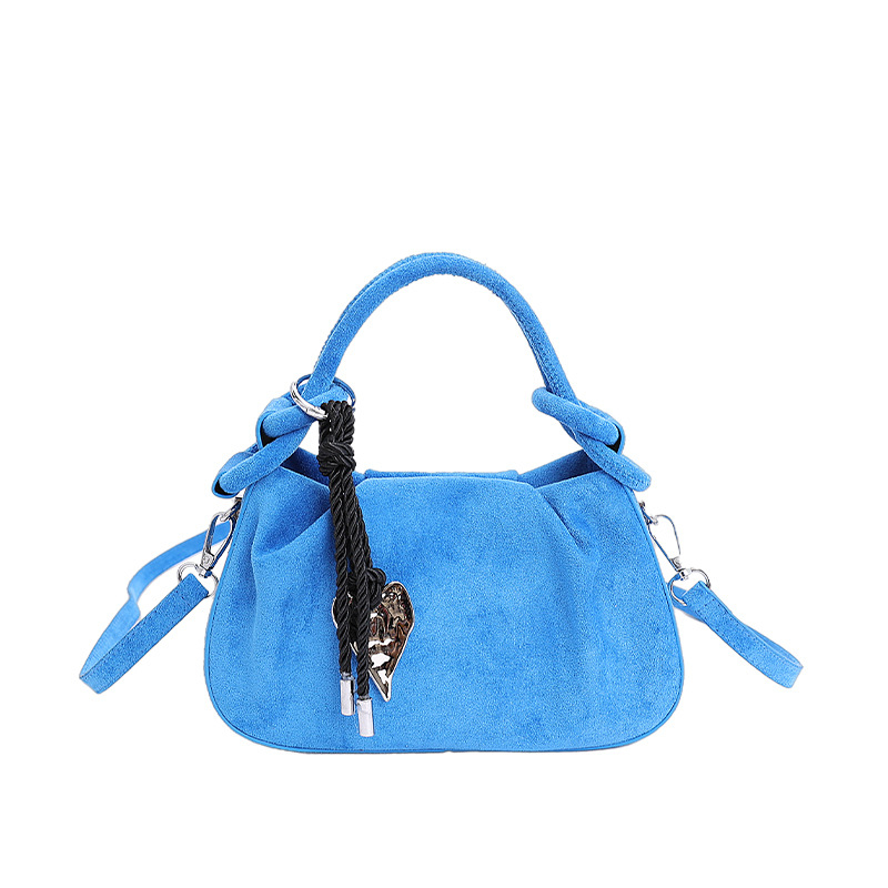 Ženska crossbody torbica od velura, retro, mala kvadratna torbica, proljeće 2026