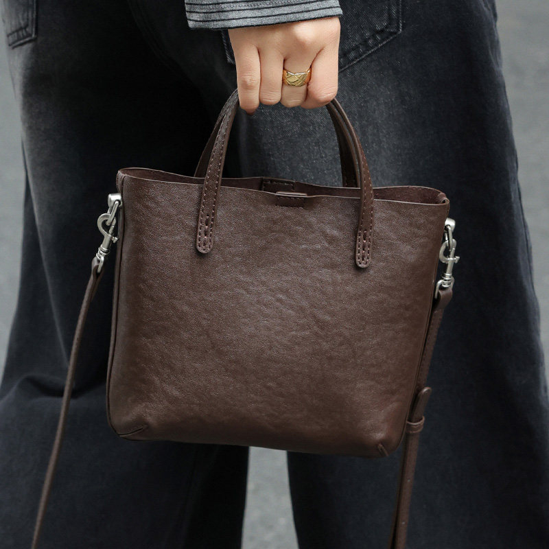 Kožna kanta od biljne kože, s džepom za telefon, velika kapaciteta, svakodnevna torba za rame/crossbody, 2026 novi svestrani stil