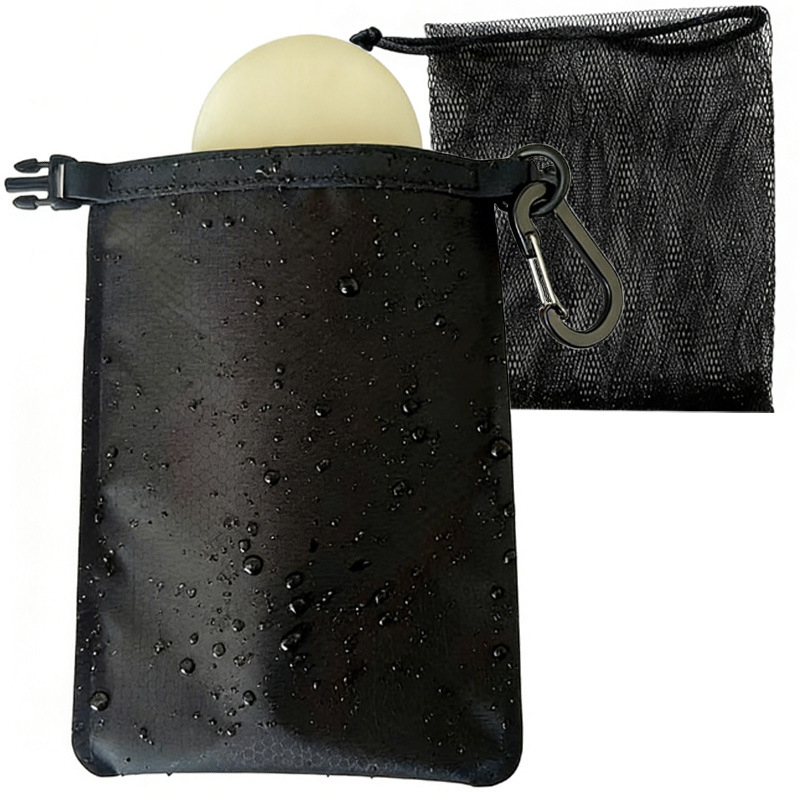 Sac de săpun impermeabil, uscare rapidă, din TPU nylon, cutie de săpun portabil pentru baie și drumeții în aer liber