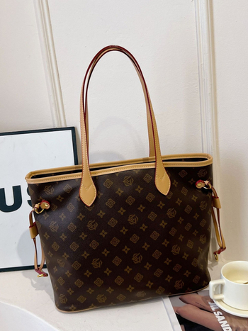 ML Monlisa vintage tote torba, urbani minimalistički stil, ženska PVC torba, velika, oblik kanta, jesenska 2024 kolekcija