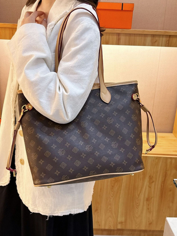 ML Monlisa vintage tote torba, urbani minimalistički stil, ženska PVC torba, velika, oblik kanta, jesenska 2024 kolekcija
