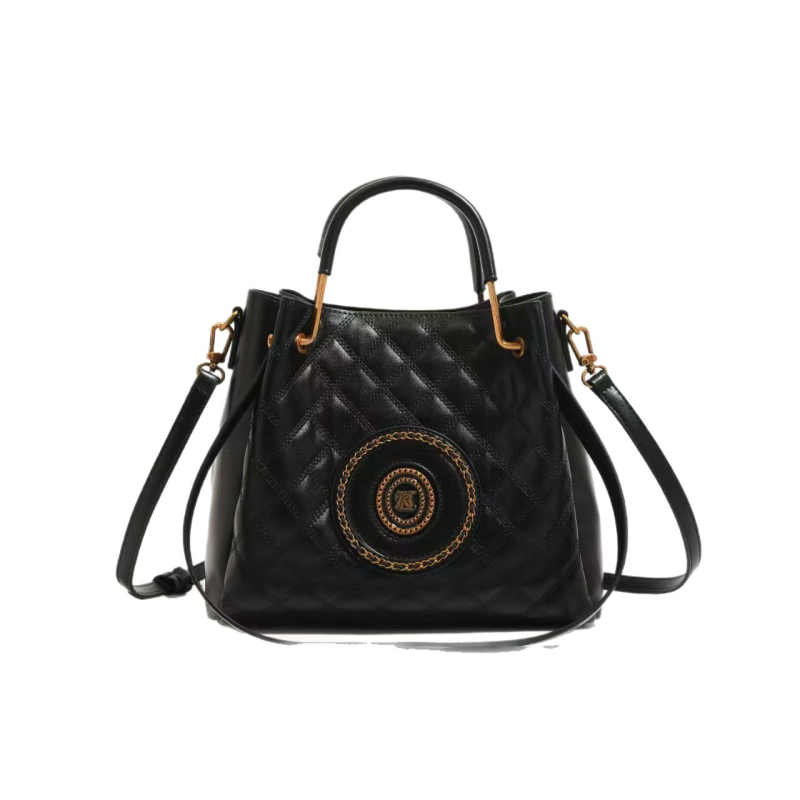 Ženska torbica od prave kože s luksuznim dojmom, quiltirana tote torba s lancem, velika kapaciteta, 2026. model, retro crossbody torba