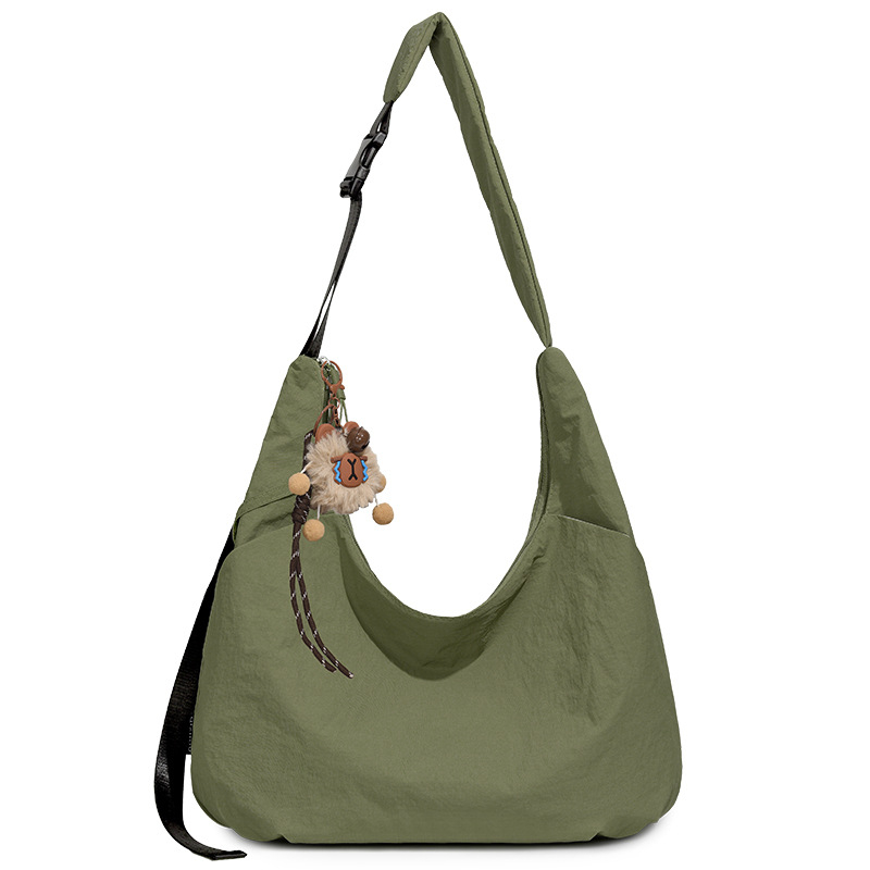 Ženska crossbody torbica u obliku polumjeseca, dumpling stil, Oxford tkanina, proljeće 2026