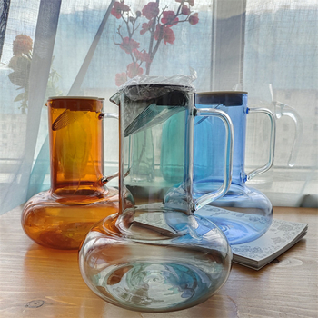 Fierbător de apă pentru apă rece, inspirație Nordic, sticlă borosilicat, rezistentă la temperaturi, sferic, capacitate mare