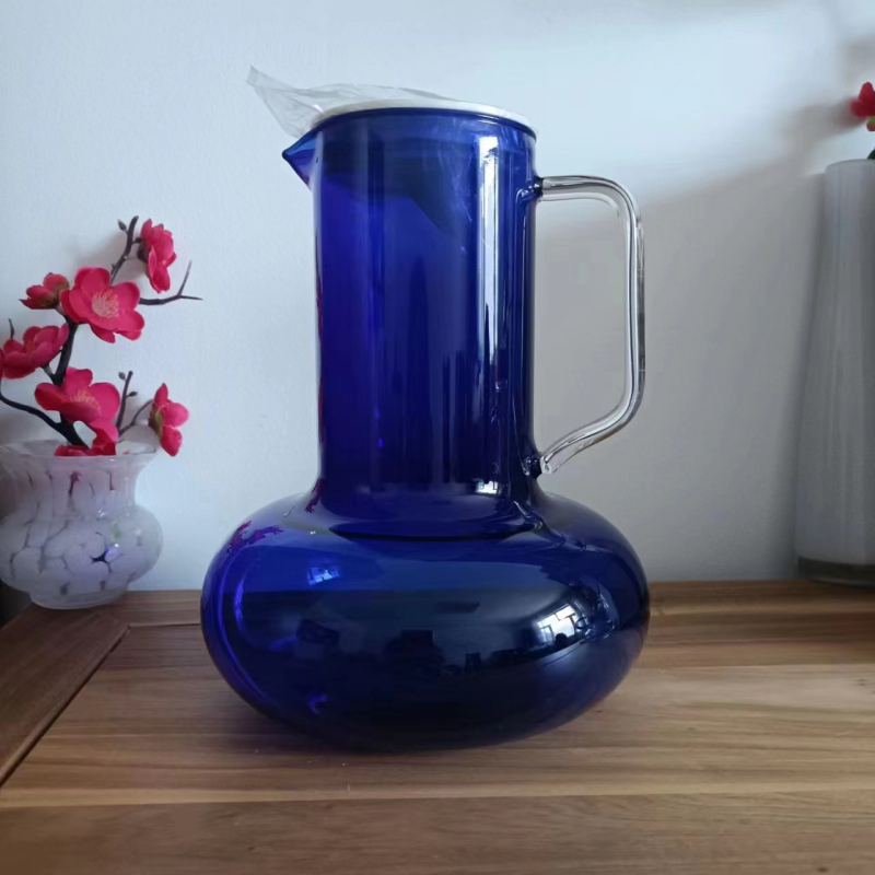 Fierbător de apă pentru apă rece, inspirație Nordic, sticlă borosilicat, rezistentă la temperaturi, sferic, capacitate mare