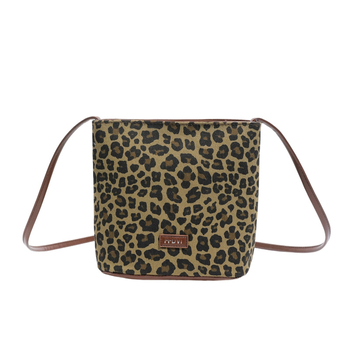 Mini crossbody torbica s leopardovim printom, teksturirani završetak, casual stil, proljeće 2025