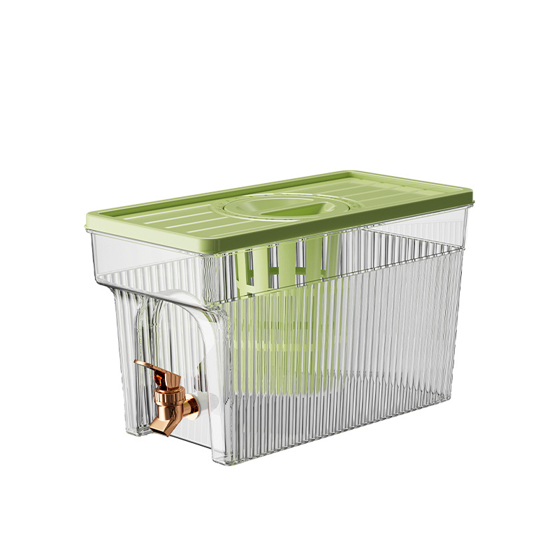 Recipient pentru băuturi cu robinet, din plastic PC, pentru sucuri și apă rece, uz casnic