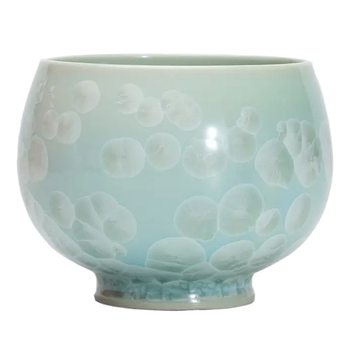 Cească de ceai ceramică retro cu glazură Ice Flower și design Lotus – ceașcă individuală pentru uz casnic