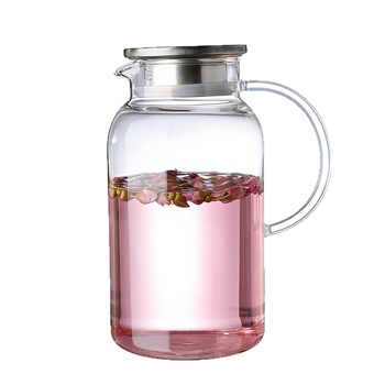 Cană din sticlă borosilicată, capacitate mare, pentru apă rece, sucuri și ceaiuri