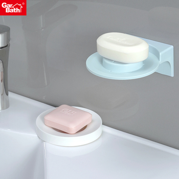 Raft dublu pentru săpun în baie cu drenaj, recipient rotund pentru săpun, design simplu pentru chiuvetă