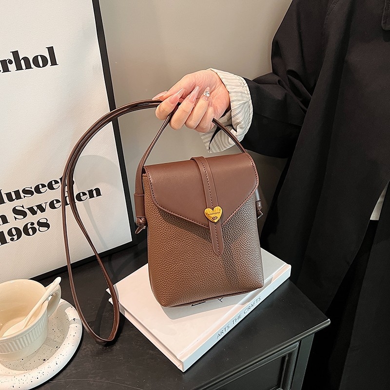 Ženska torbica za rame, 2025 jesen-zima, moderni mini kvadratna vertikalna torba za mobitel, crossbody stil