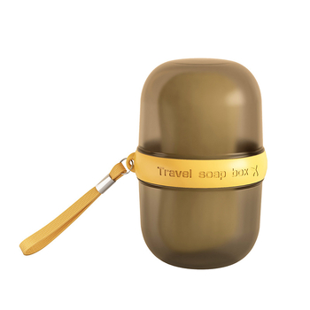 Cutie de săpun de călătorie, recipient mic cu capac etanș, drenaj, design premium ușor luxos, PP material