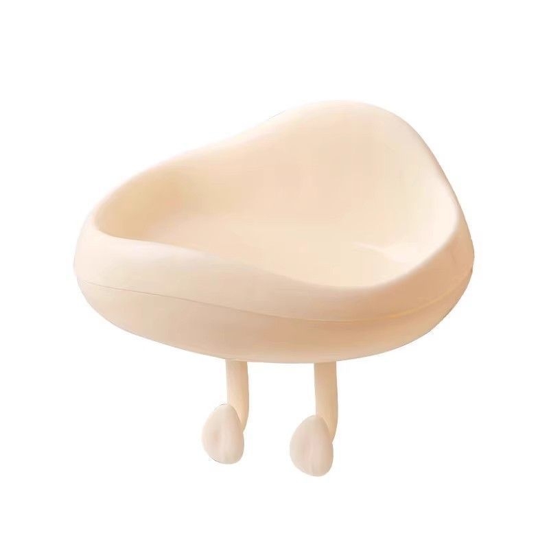 Cutie de săpun montată pe perete cu drenaj, fără găuri, accesoriu drăguț pentru baie, recipient mic, multifuncțional pentru săpun