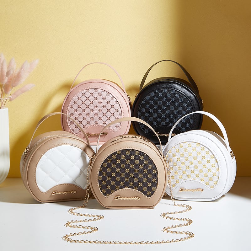 Ženska torba preko ramena od PU kože s patchwork uzorkom, kompaktna svakodnevna torba