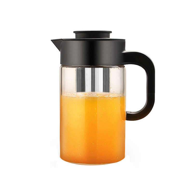 Cană de apă rece pentru infuzie de fructe, sticlă borosilicată, rezistentă la temperaturi înalte, capacitate mare
