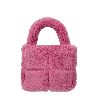 Ženska pliš torbica bucket bag, 2024 jesen-zima, moderna i mekana